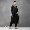Black Resham Embroidery Suit  in chinon