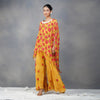 Mustard Digital Printing Indo-Western  in Crepe