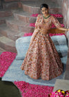 Pink Thread Embroidery Lehenga in Silk